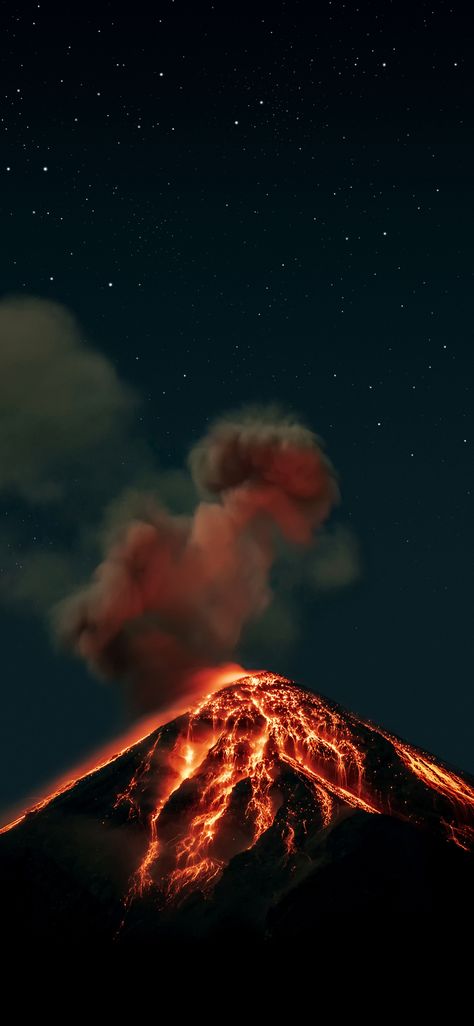 Volcano Wallpaper, Iphone Wallpaper Moon, Volcano Pictures, 4k Wallpaper Iphone, 4k Pictures, Outdoor Stage, Ios Wallpapers, Best Iphone Wallpapers, Earth From Space