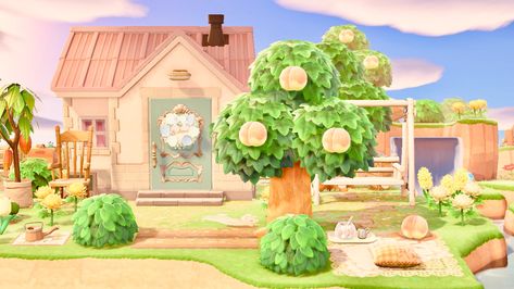 Merry Acnh House, Acnh House, Acnh Inspo, Animal Crossing, House Exterior, Love This, Chelsea, Blossom, Table Decorations