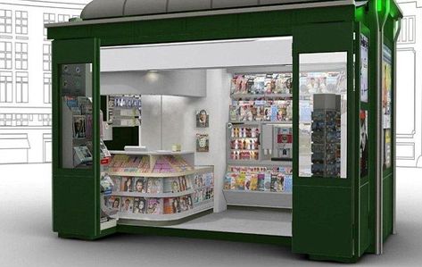 Bookstore Cafe, Mini Store, Architecture Concept Diagram, Kiosk Design, Closet Decor, Stall Designs, Small House Design Plans, Historical Design, Container Shop