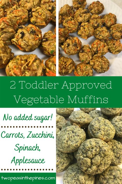 Spinach Carrot Muffins, Toddler Veggie Muffins, Vegetable Desserts, Blueberry Muffins For Baby, Ww Muffins, Vegetable Muffins, Toddler Muffins, Veggie Muffins, Veggies And Fruits