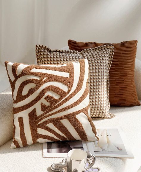 Embroidery Geometric, Bohemian Throw Pillows, Geometric Cushions, Shell Collection, Motif Vintage, Geometric Pillow, Cozy Home, Nordic Design, Floor Lights