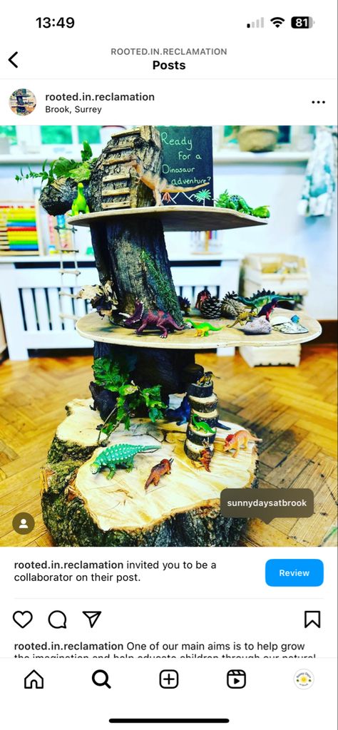 Reclaimed wood for new eyfs natural small world resource #eyfs #smallworld #forestschool #reclaimed #reuse #recycle #surrey #waverley Eyfs Nursery, Dinosaurs Nursery, Nursery Preschool, Early Years Foundation Stage, Personal Social, Reclaimed Timber, Forest School, Timber Wood, Innovative Ideas