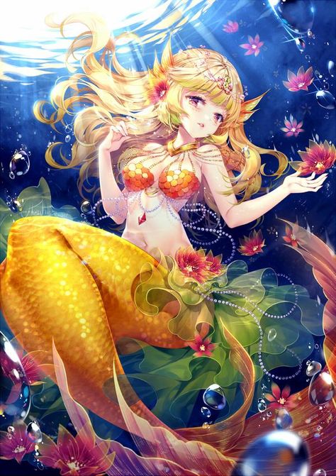 COM:Nicoleena by hieihirai Mermaid Anime, Anime Mermaid, Fantasy Mermaids, Mermaid Drawings, Fashion Drawings, Mermaids And Mermen, Anime Wolf, Beautiful Mermaids, Mermaid Art