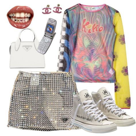 80s Polyvore Outfits, Virtual Outfits, Rave Fits, Kpop Concert Outfit, Purple Fits, Head Scarf Styles, Pink Fits, Outfit Look, Todays Outfit