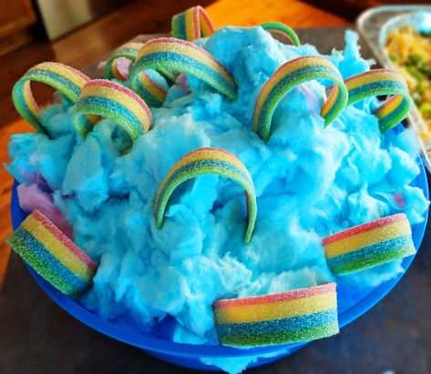 On Cloud 9 Birthday Party Food, Storm Theme Party, Weather Themed Birthday Party, Cloud 9 Birthday Party Ideas Food, Tornado Themed Birthday Party, On Cloud Nine Birthday Party, Cloud Nine Birthday Party, Cloud 9 Birthday Party Ideas, Cloud 9 Birthday Party