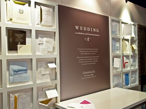 Oh So Beautiful Paper Wedding Stationery Display, Wedding Vendors Booth, Exhibition Display Ideas, Expo Booth Ideas, Wedding Show Booth, Stationery Display, Bridal Show Booth, Craft Booth Design, Bridal Show Booths