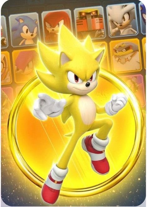 Golden Sonic Cake, Golden Sonic, Sonic Birthday Cake, Super Shadow, Sonic Cake, Sonic Birthday Parties, Sonic The Movie, Sonic Party, Happy 8th Birthday