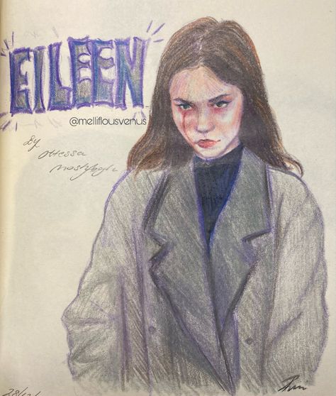 How I imagine Eileen from ‘Eileen’ by Ottessa Moshfegh Eileen Book, The Secret History, Color Pencil Art, Diy Book, Mini Canvas, Book Characters, Pencil Art, Book Aesthetic, Colored Pencils