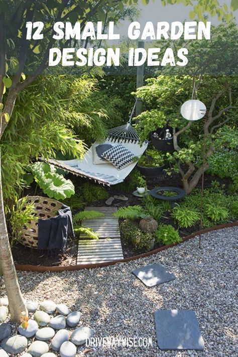 Small Gardens are often overlooked and under valued! By using clever design options, your small outdoor space can feel much larger and can look amazing! Have a look at these small gardens and how they have used clever tricks to create an awesome outdoor living space!! Small gardens rock! Small Garden Hammock, Small Garden Spaces Outdoor Areas, Small Overlooked Garden Ideas, Small Naturalistic Garden, Shire Inspired Garden, Awkward Garden Space, Garden Designs For Small Gardens, Small Wild Garden Ideas, Garden Spaces Inspiration