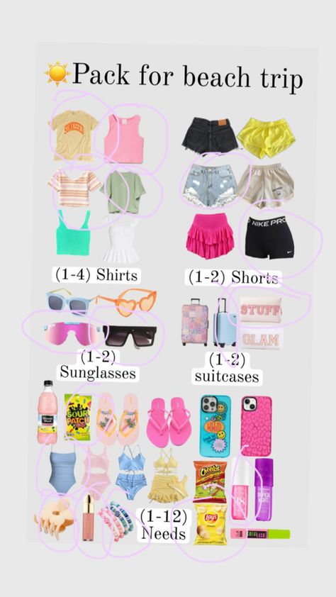 Florida Packing, Trip Essentials Packing Lists, Sleepover Stuff, Packing Supplies, Packing Lists, Trip Essentials, Vacation Packing, Cute N Country, Packing Tips For Travel