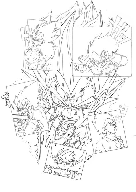 Anime Stencil Tattoo, Vegeta Tattoo Stencil, Dragonball Sleeve Tattoo, Dbz Flash Tattoo, Vegeta Tattoo Design Sketch, Majin Vegeta Sketch, Dragonball Tattoo Ideas Vegeta, Spirit Tattoo, Z Tattoo