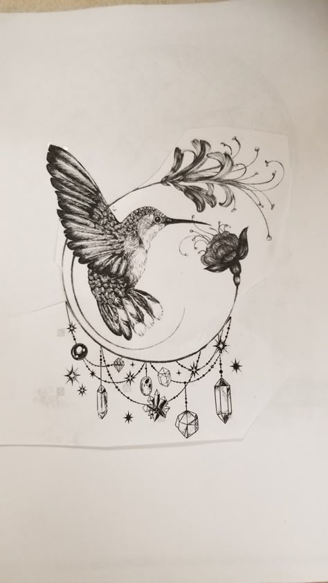 Chan Tattoo, Hummingbird Tattoo Black, Hummingbird Tattoo Watercolor, Hummingbird Tattoo Meaning, Hummingbird Flower Tattoos, Tattoo Hummingbird, Hummingbird Tattoos, Hummingbird Drawing, Kunst Tattoos