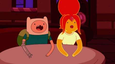 Adventure Time (2010) Finn And Flame Princess Matching Pfp, Finn And Flame Princess Matching Icons, Flame Princess And Finn, Finn And Flame Princess, Ashen One, She Makes Me Happy, Adventure Time Flame Princess, Fiona And Cake, Adventure Time Girls