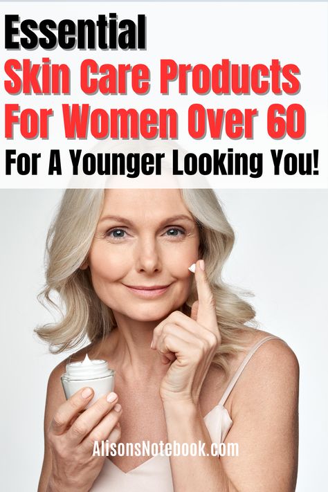 Are you a senior woman over 60 looking to achieve your skin care goals? Discover the essential anti-aging products you need for a basic skin care routine that promotes self care. Remember, age is just a number - prioritize your skincare with these top picks! Transform your skin care routine with us! Download our self care checklist for FREE! Best Skincare Routine For Women Over 50, Skincare For Women Over 60 Skin Care, Skin Care Goals, Massage Routine, Regular Skin Care Routine, Tighten Facial Skin, Anti Wrinkle Treatments, Face Care Routine, Basic Skin Care Routine