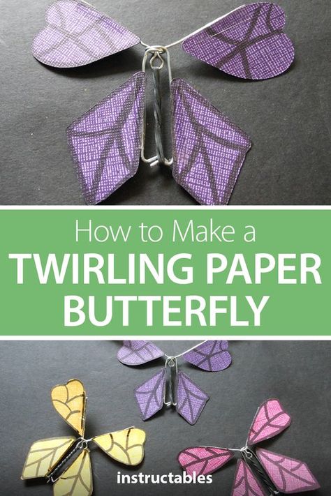 Making Flutter Fliers, How To Make Flutter Butterflies, Diy Flying Butterfly Card, Flying Paper Butterfly Diy, Paper Butterfly That Flies, Paper Butterfly Patterns Free Printable, Making Flying Butterflies, Diy Butterfly Cards Paper Crafts, How To Make Flying Paper Butterfly