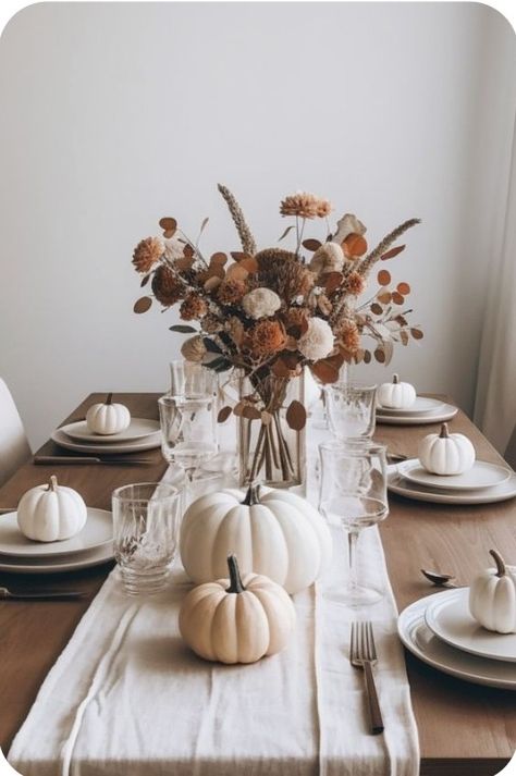 Coffee Widget, Friendsgiving 2023, Crafts With Friends, Thanksgiving Table Centerpieces, Wood Table Decor, Pumpkin Table Decorations, Fall Moodboard, Espresso Cafe, Beautiful Dinner