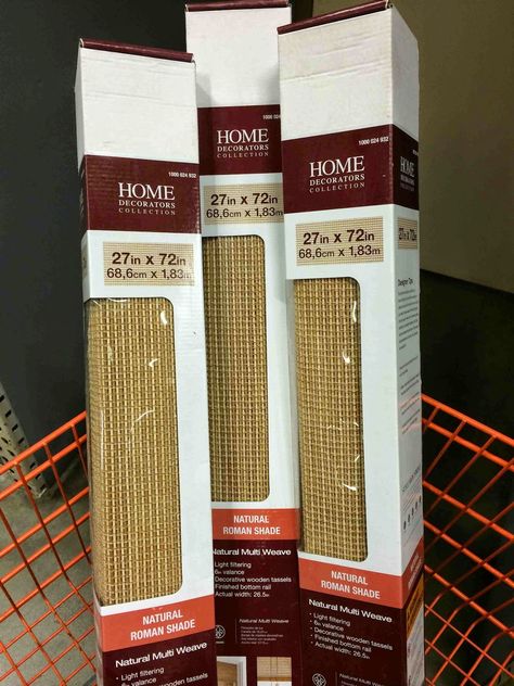 Home Decorators Collection Bamboo Blinds available at Home Depot in the honey color via Green Street Blog Cheap Bamboo Blinds, Cheap Bamboo Shades, Sunroom Window Treatments Ideas, Bamboo Blinds Living Room, Sunroom Window Treatments, Bamboo Ideas, Woven Blinds, Diy Bamboo, Window Treatments Ideas