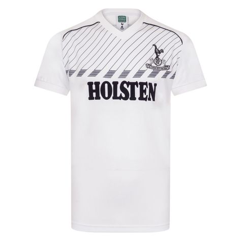 Tottenham Hotspur home shirt for 1986-87. Draw Football, Draw Logo, Retro Football Shirts, The Score, Retro Football, Tottenham Hotspur, Football Shirt, Football Shirts, Short Sleeve Shirt