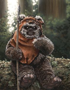 Wicket the ewok Ewoks Star Wars, Star Wars Ewok, Star Wars Character, Star Wars Tattoo, Star Wars Rpg, Magazine Illustration, Star Wars Kids, Movies And Series, Magazines For Kids