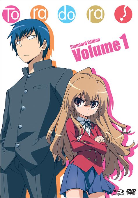 Toradora Poster, High School Romance Anime, Tora Dora, Top 10 Best Anime, High School Romance, Anime Love Story, Tokyo Otaku Mode, Best Anime Couples, Dvd Blu Ray