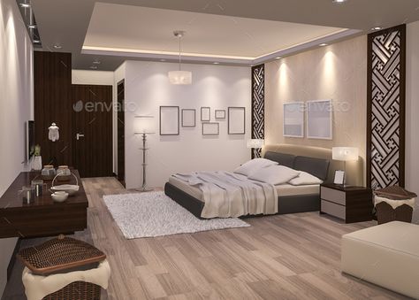 Parquet Floor Bedroom, Parquet Flooring Bedroom, Bedroom Parquet, Pakistan Bedroom, Parquet Bedroom, Bedroom Wooden Floor, 3d Rendering Interior, Night Bedroom, Rendering Interior