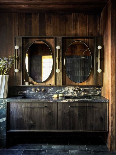 Ski Chalet Interior, Japanese Ryokan, Utah Ski, Japanese Tile, Stained Trim, Utah Skiing, Japanese Soaking Tubs, Limestone Flooring, Doors And Floors