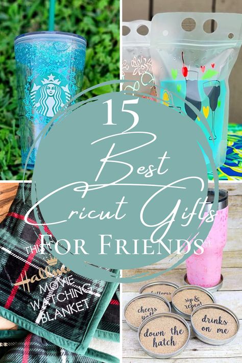 Best Cricut Gifts for Friends. Bff Cricut Gifts, Friend Diy Gifts Birthday, Birthday Gifts Made With Cricut, Friendship Cricut Ideas, Gifts To Make For Your Best Friend Diy, Cricut Gifts For Best Friend, Best Friend Birthday Gift Ideas Cricut, Easy Cricut Gifts For Friends, Homemade Gifts Cricut