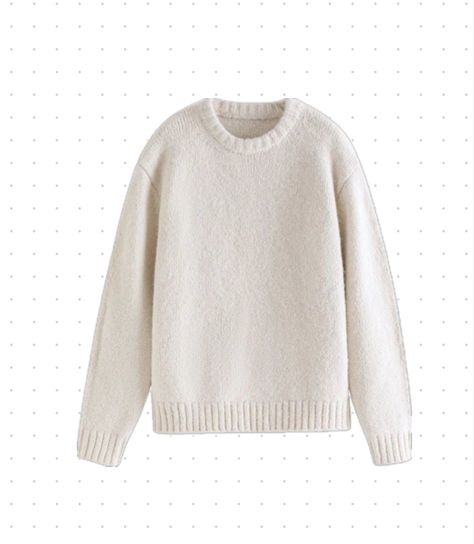 Knitted Sweaters White, White Soft Knit Winter Sweater, Cozy Off-white Knit Sweater, Cozy White Zara Sweater, White Sweater Coquette, White Coquette Sweater, Pretty Clothes, White Sweaters, Christmas Wishlist