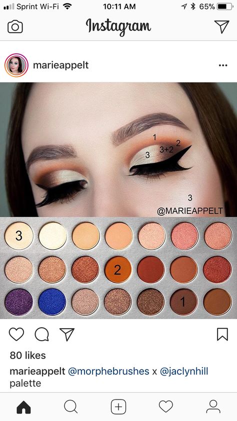 Jaclyn Hill Makeup, Jaclyn Hill Eyeshadow Palette, Morphe Palette, Make Up Tutorials, Jaclyn Hill Palette, Eye Makeup Steps, Beauty Make-up, Makijaż Smokey Eye, Jaclyn Hill