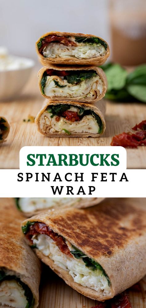 Spinach Feta Wrap, Feta Wrap, Protein Wraps, Spinach Feta, Wrap Recipe, Breakfast Wraps, Healthy Food Facts, Glute Workout, Spinach And Feta