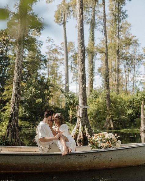 Boat Engagement Photos, Boat Engagement, Boat Photoshoot, Charleston Photography, Cypress Gardens, Proposal Pictures, Vision Photography, Romantic Couple Photography, The Notebook