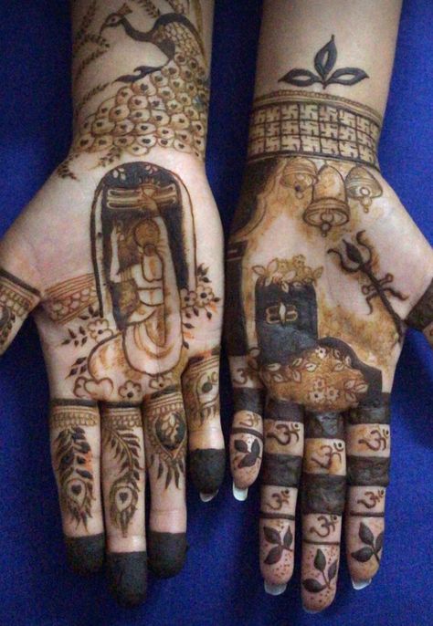 Shivratri Mehandi Design, Mahadev Mehndi Design Easy, Mahadev Mehandi Design, Jaya Parvati Vrat Special Mehndi, Jaya Parvati Mehndi, Mahadev Mahendi Design, Shiv Parvati Mehndi Design, Shiv Parvati Mehendi Design, Mahadev Mehndi Design