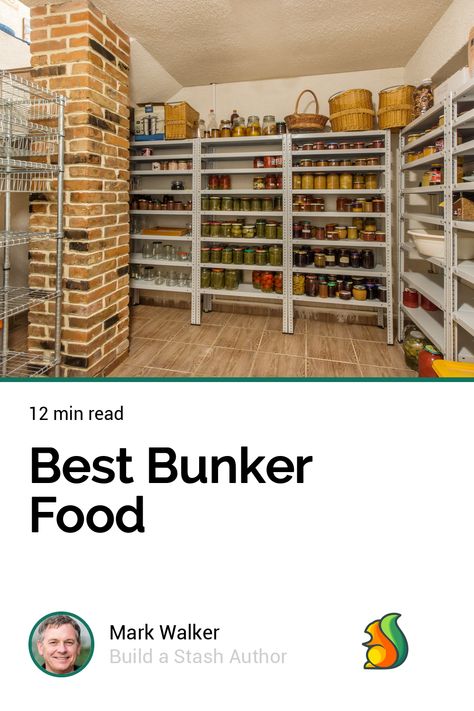 Best Bunker Food Prepper Bunker, Freeze Dried Meat, Prepper Food, Calorie Dense Foods, Underground Bunker, Long Term Storage, Survival Food, Food Supply, Canned Food