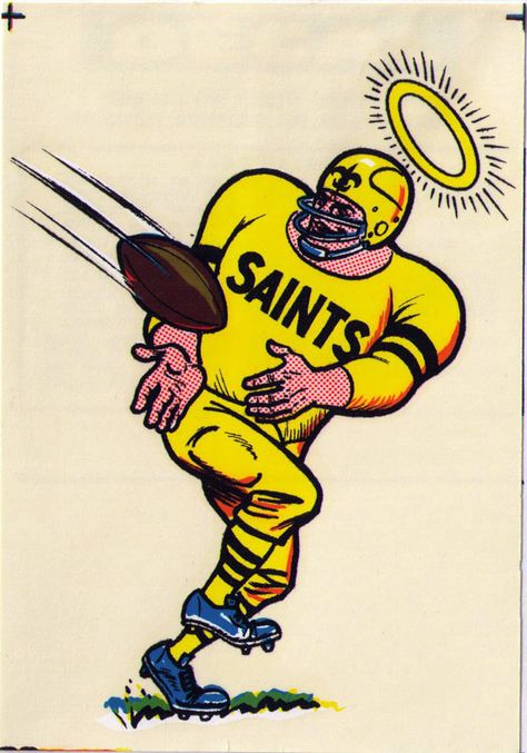 Vintage 1969 AFL/NFL Team Mascot Decal - New Orleans Saints Football Friday, Team Mascots, Photography Logo Design, Sport Illustration, Nfl Logo, College Logo, Sports Graphic Design, Football Art, The Whale