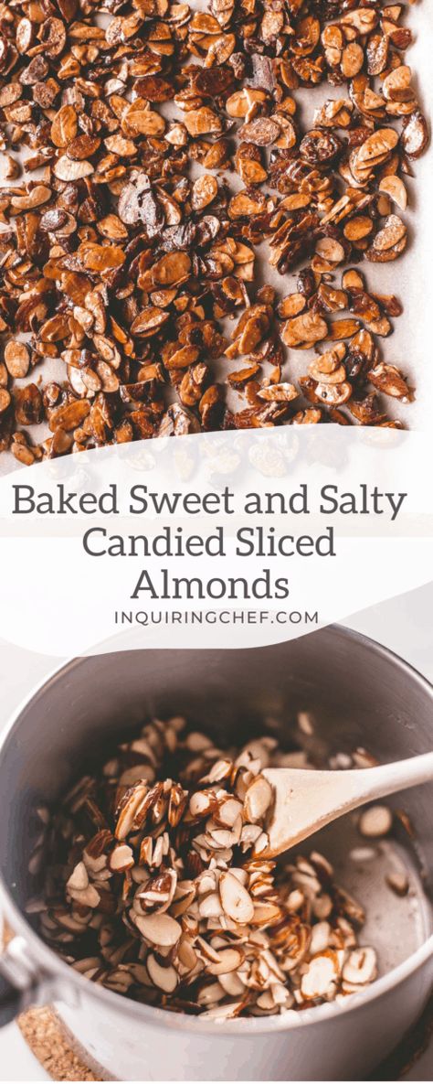 Sliced Almonds Recipes, Almond Dessert Recipes, Almond Crunch, Candied Almonds, Almond Granola, Vegan Candies, Finger Foods Easy, Thanksgiving Food Desserts, Nut Recipes