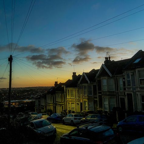 Neighborhood At Night, Bad Neighborhood, Road Markings, Sky New, Bristol City, Website Backgrounds, Blue Hour, Print Advertising, Us Images