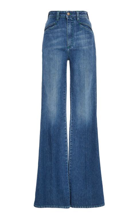 Philosophy di Lorenzo Serafini Denim High Waisted Flared Trouser Plus Size Leather Pants, Plus Size Leather, High Waisted Jeans Outfit, Best Jeans For Women, Jeans Flared, Flared Trousers, Lorenzo Serafini, High Waisted Flares, Flared Pants