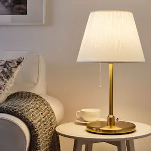 Table lamps - IKEA Gold Bedside Lamp, Ikea Table Lamp, Lamp Shade Frame, Ikea Lamp, Decorative Light Bulbs, Indoor Lamp, Gold Lamp, Gold Table Lamp, Table Lamp Base