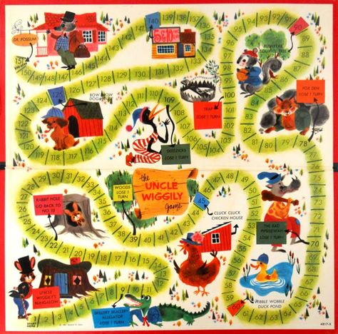 The Uncle Wiggily Game 1950s Toys And Games, Uncle Wiggly, Baby Boomers Memories, Old Board Games, Mini Toys, Avon Perfume, Mid Century Illustration, Vintage Board Games, Color Book