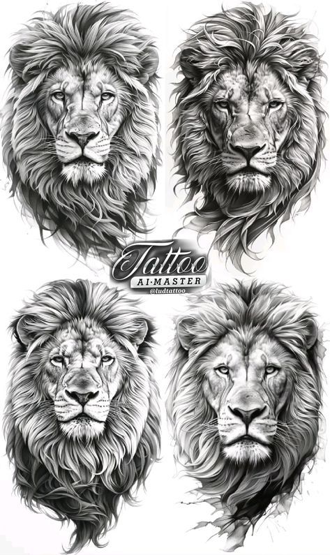 Geometric Lion Tattoo, Lion Art Tattoo, Lioness And Cubs, Abstract Tattoo Ideas, Line Tattoo Ideas, Abstract Tattoos, African Tattoo, Geometric Lion, Lion Head Tattoos