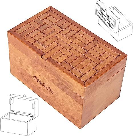 Amazon.com: Onietoiy Big 32 Steps Wooden Secret Puzzle Box Toys Beech Wood Money Holder Handmade Storage Brain Teaser Unlocking Games Retro Compartment Thinking Toy Mysterious Birthday Gift for Kids and Adults : Toys & Games Japanese Puzzle Box, Escape Puzzle, Preschool Puzzles, Wooden Puzzle Box, Secret Space, Secret Box, Brain Teaser Puzzles, Box Toys, Wood Storage Box