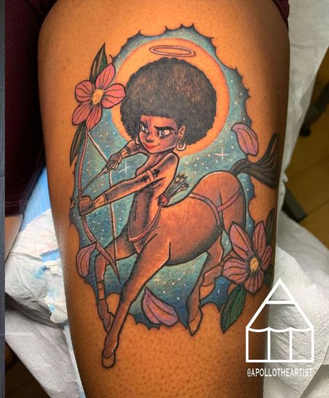 25 Sagittarius Tattoos That Will Shoot an Arrow Through Your Heart | 25 Sagittarius Tattoos That Will Shoot an Arrow Through Your Heart Sagittarians are lucky, honest, and ever-so-slightly reckless. Which is why we love them and their tattoos. Lifestyle Centaur Tattoo Sagittarius, Centaur Tattoo, Tattoo Sagittarius, Sagittarius Tattoos, Sagittarius Tattoo, Tasteful Tattoos, Tattoos For Black Skin, An Arrow, Bow And Arrow