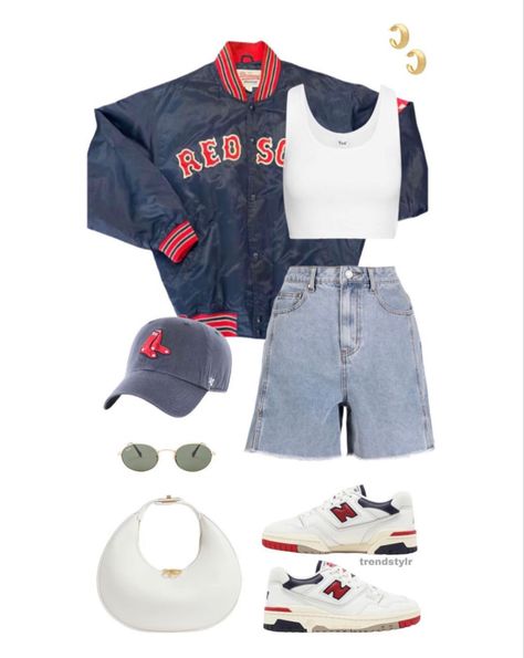 Red Sox Outfit, Red Sox Game, Game Outfit, Inspo Instagram, Fashion Aesthetics, Gameday Outfit, Cute Everyday Outfits, Gaming Clothes, Outfit Goals