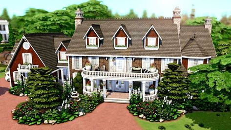 A huge mansion for a 3 generation family in Willow Creek for my save file! 🏡 • 📍 50x50 in Willow Creek • No CC • Gallery ID: ChrissieYT • Packs Used: NOT pack restricted! • $561,669 Simoleons • 6 bed, 6.5 bath (space for 8 sims) Sims 4 Willow Creek, Huge Mansion, Sims 3 Generations, Huge Mansions, Save File, Sims House Design, Willow Creek, Sims 4 Build, Sims House