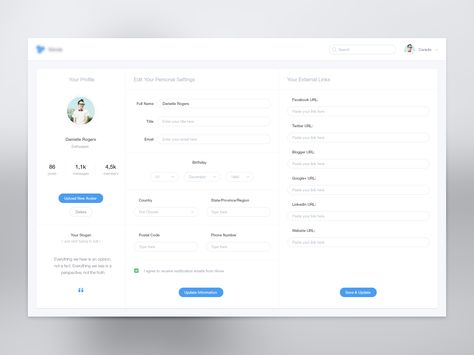 Dribbble preview real pixels Form Design Web, Profile Website, Ui Ux 디자인, Profile Settings, Gui Design, Ui Design Website, Ux Design Inspiration, Website Ideas, Web Ui Design