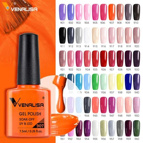 Venalisa VIP4 Nail Gel Polish 7.5ml New Arrival Soak Off UV LED Gel Varnish Full Coverage Super Texture Gorgeous Nail Manicure - AliExpress Gel Polish Brands, Nail Design Glitter, Dental Cosmetics, Uv Gel Nail Polish, Professional Nail Art, Nail Gel Polish, Led Nail Lamp, Gel Polish Colors, Uv Gel Nails