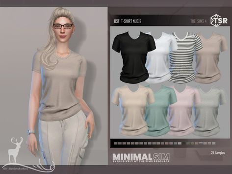 Boho Fashion Spring, Cc Clothes, Baggy Shirt, Baggy T-shirt, The Sims 4 Packs, Sims4 Clothes, Boho Style Outfits, Sims 4 Cc Finds, Sims 4 Clothing