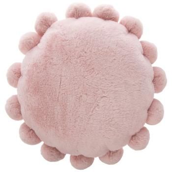 Dimensions: 17.32" H x 17.32" W x 5" D Shape: Round Color: Light Pink Content: 100% Polyester Quantity: 1 Care: Spot Clean Create a cozy setup with this Pink Pom Pom Pillow. This plush pillow boasts a pretty pink color and fluffy pom poms around the edge. Place it on the couch, armchair, or your bed for that perfect pop of color! Light Pink Decor, Pink Dorm Room Decor, Light Pink Bedrooms, Light Pink Pillows, Throw Pillows Dorm, Fluffy Pom Poms, Pink Dorm Rooms, Comfortable Bedroom Decor, Pink Dorm