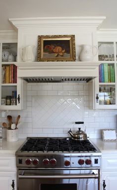 Warm and Cozy Fall Home Tour on Maison de Cinq Kitchen Hood Design, Kitchen Vent Hood, Kitchen Vent, French Country Kitchens, Cozy Fall Decor, Kitchen Range Hood, Vintage Dining Room, French Country Kitchen, Luxury Kitchens