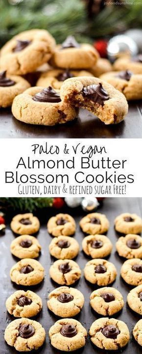 Paleo Christmas Cookies, Dairy Free Bread, Weight Watcher Desserts, Dairy Free Snacks, Paleo Cookies, Blossom Cookies, Dairy Free Breakfasts, Paleo Baking, Desserts Vegan